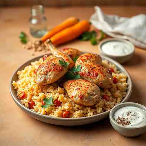 Magloubeh Recipe - The Best Flipped Chicken & Rice Dish